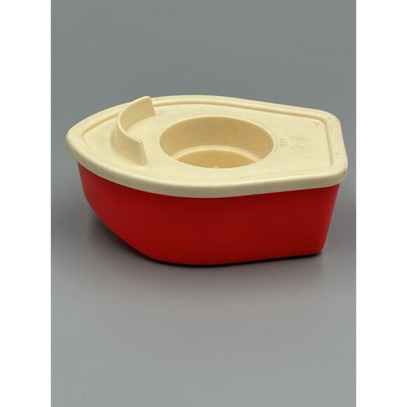 Vintage Fisher Price #411 Floating Red White Boat - Picture 4 of 8